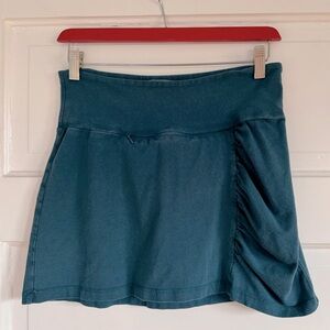 Boutique Brand Texture Hemp/Og Cotton Blend Mini Skirt Women’s XS Slow Fashion